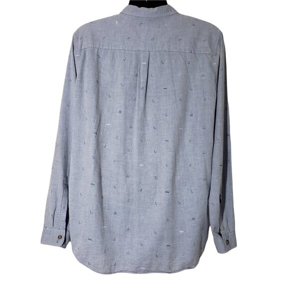 ☀ O'neill Mens Blue Fish Hook Print Long Sleeve - Picture 2 of 7